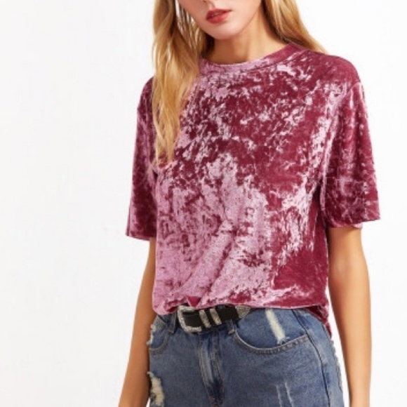 Pink velvet top - Picture 2 of 2